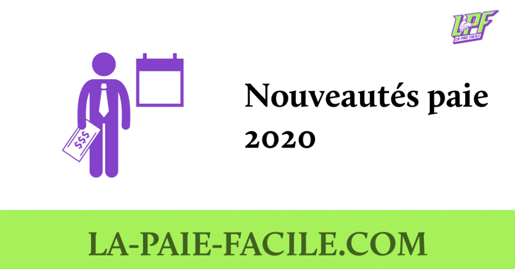 nouveautés paie 2020