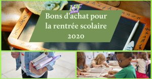 Bons d'achat pour la rentrée scolaire 2020