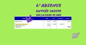 absence entrée sortie