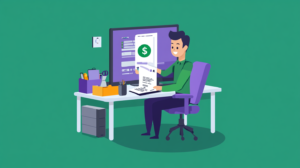 Un gestionnaire de paie qui ajoute un logo sur un bulletin de paie sur le logiciel de paie Silae