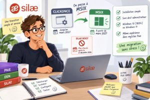 Migration ClickOnce vers MSIX sur Silae avec dates de fin Silae Boot et ClickOnce et installation mySilae Paie